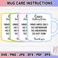 Cup Care Card Instructions Printable SVG