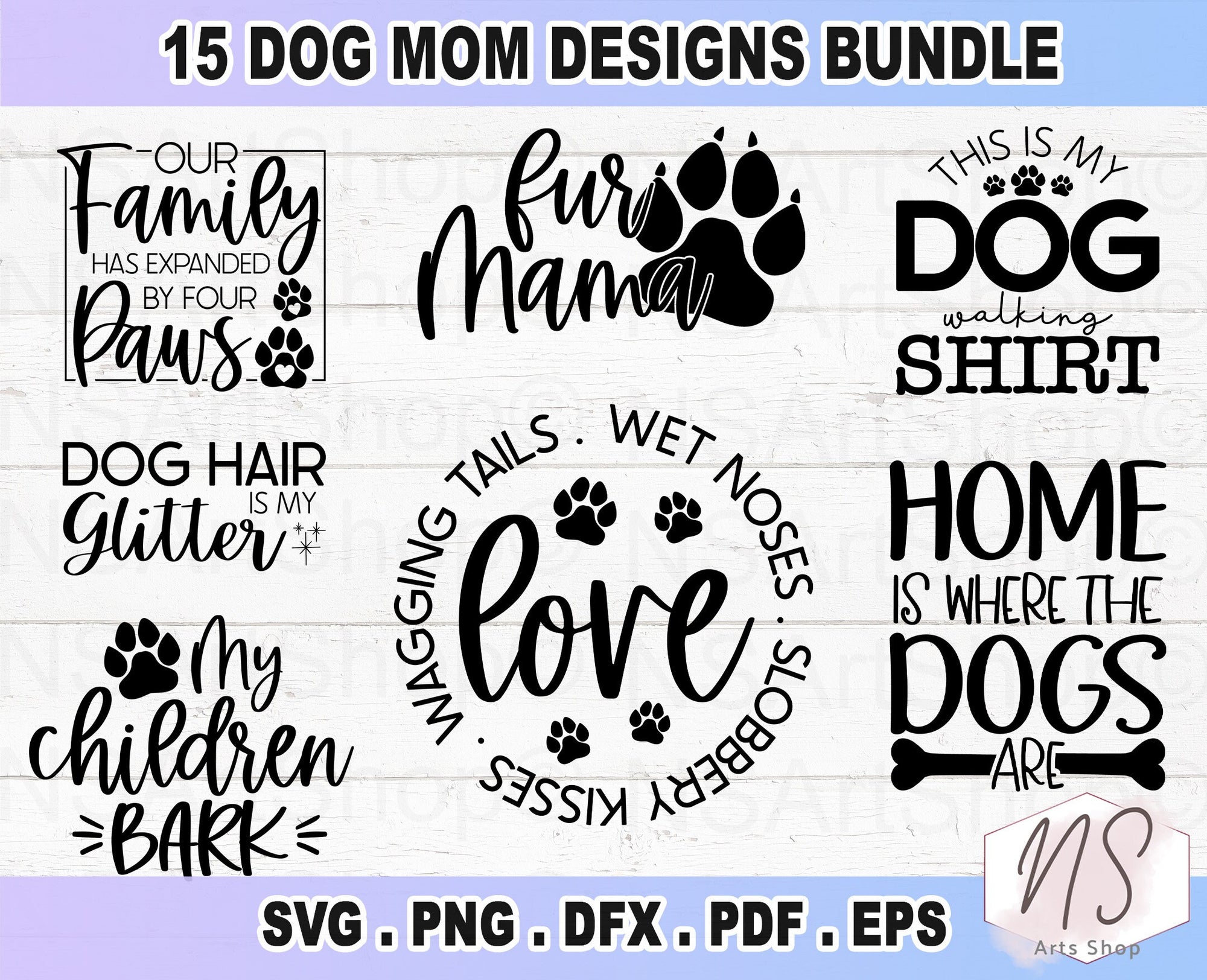 Dog SVG bundle Retro