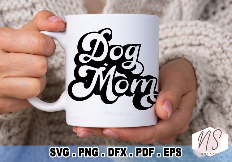 Dog Mom SVG Retro