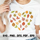 Fall Leaves SVG Heart