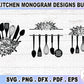 Kitchen Split Monogram SVG Bundle