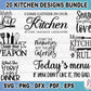 Kitchen SVG Bundle