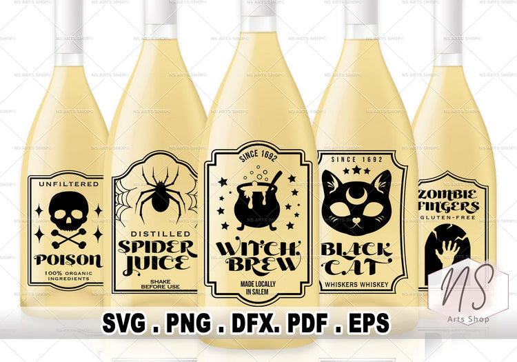 Halloween Potion Labels SVG Bundle