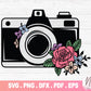 Floral Camera SVG