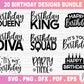 Happy birthday SVG Bundle