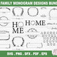 Family Name monogram SVG Bundle