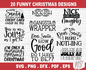 Funny Christmas SVG Bundle