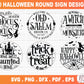 Halloween Welcome Round Signs SVG Bundle