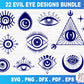 Evil Eye Hamsa SVG Bundle