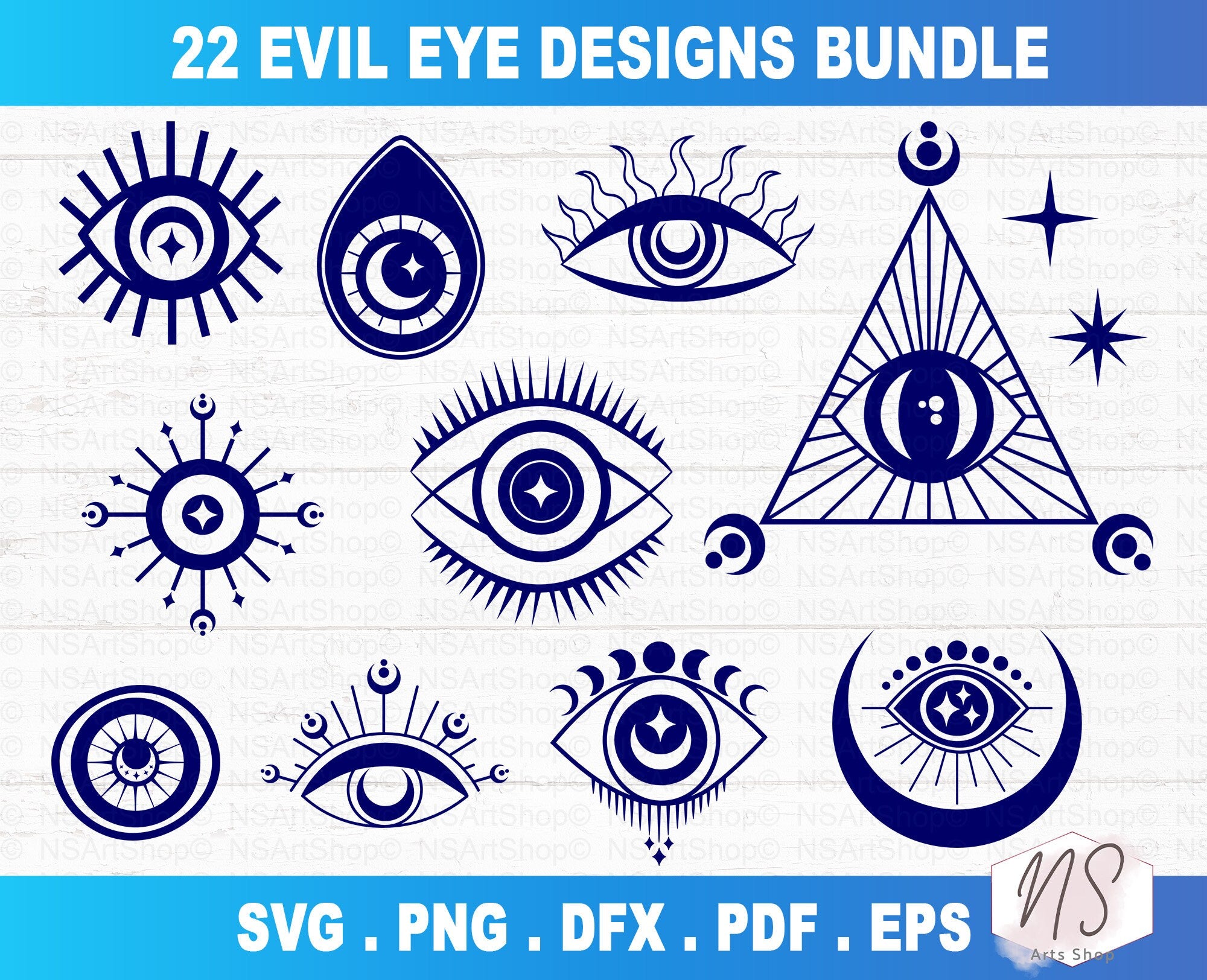 Evil Eye Hamsa SVG Bundle