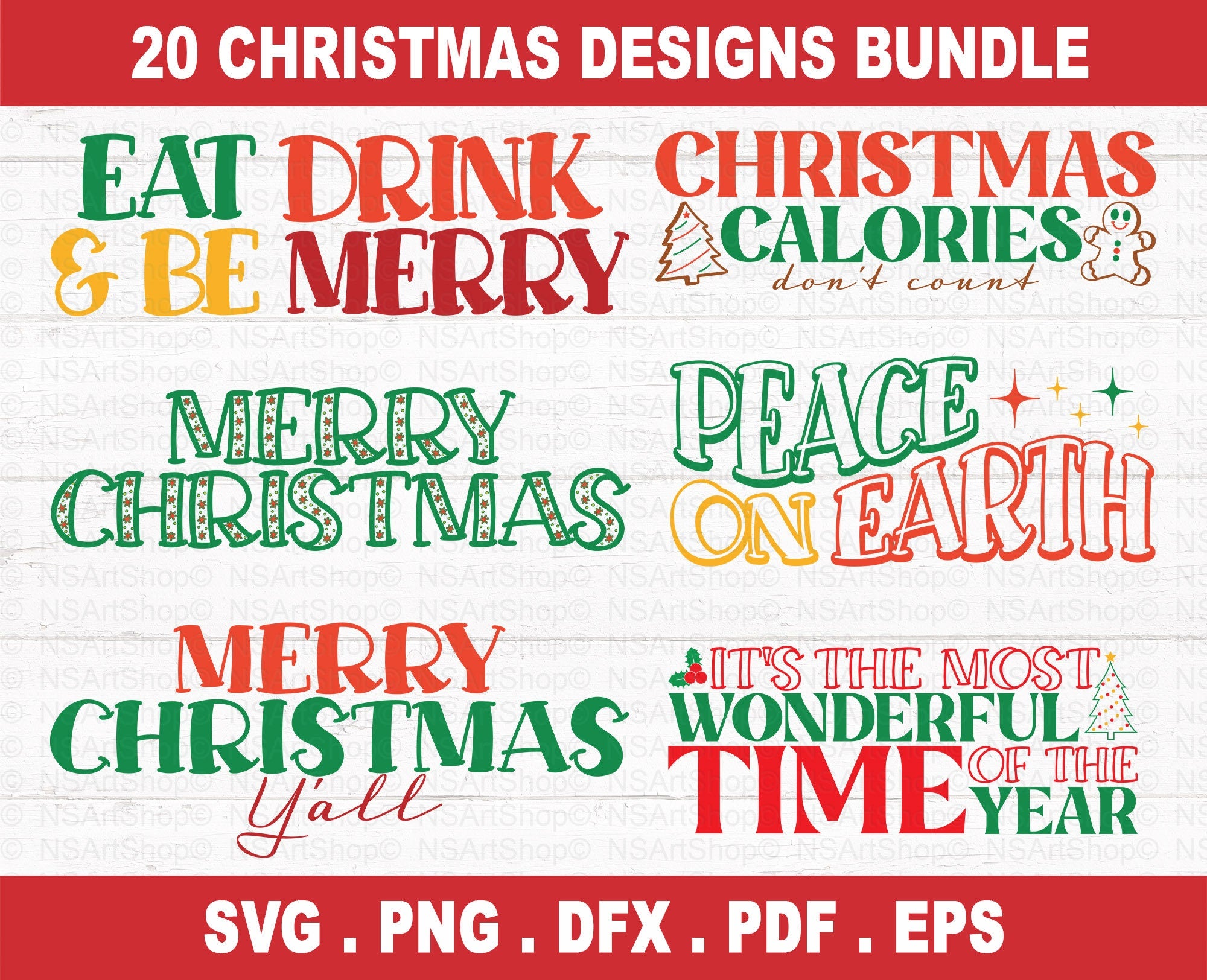 Christmas SVG Bundle Retro