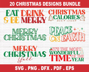 Christmas SVG Bundle Retro