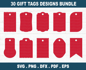 Gift Tag SVG Bundle