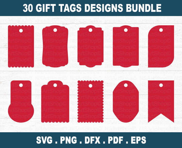 Gift Tag SVG Bundle