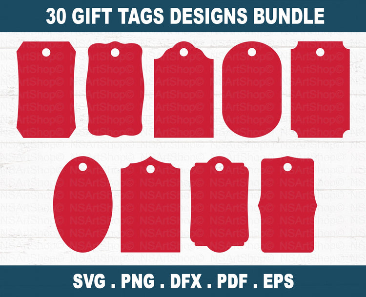 Gift Tag SVG Bundle