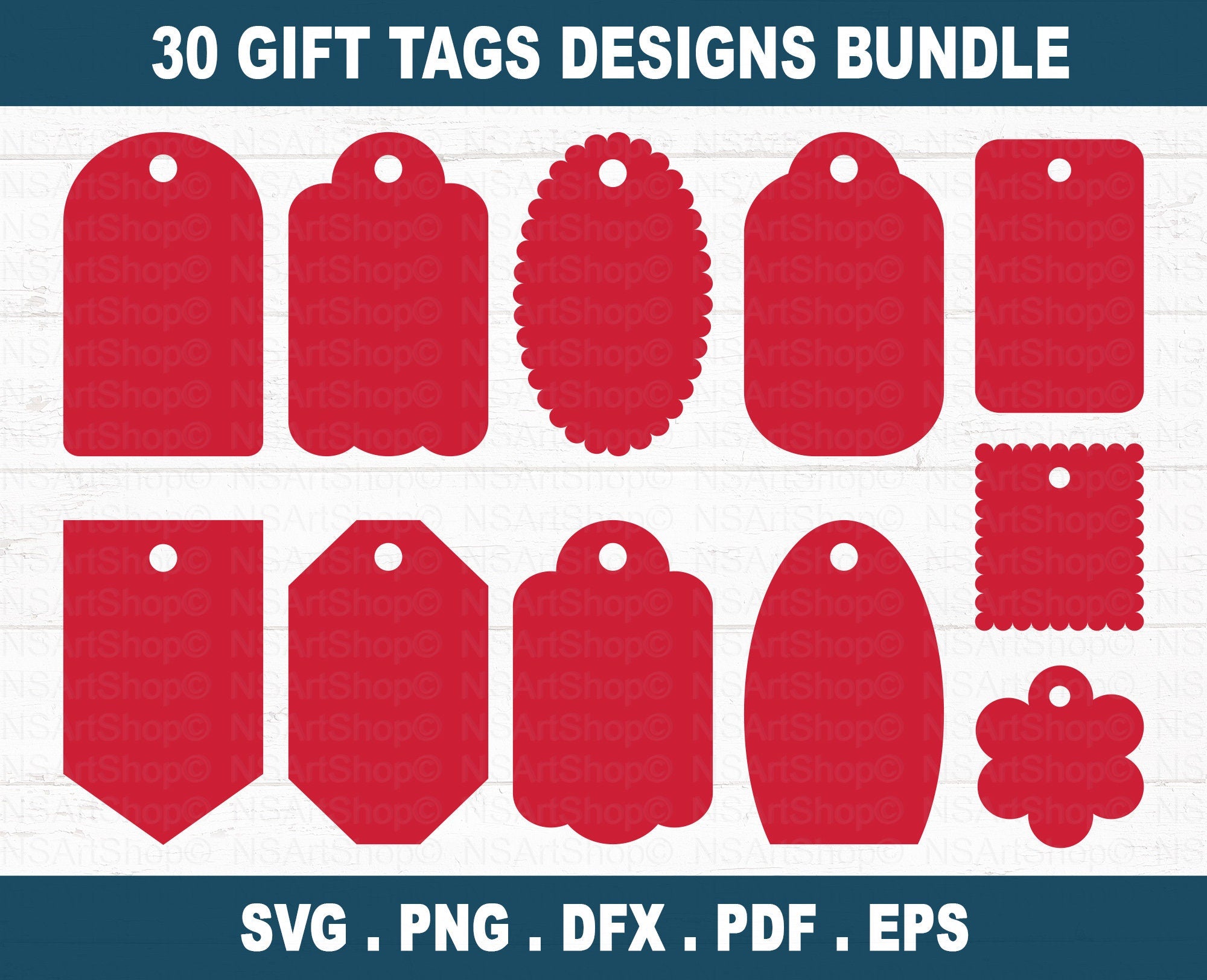 Gift Tag SVG Bundle