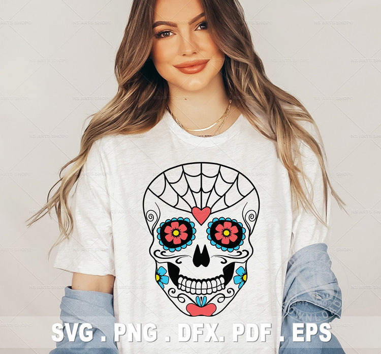 Day of the dead  Sugar Skull SVG