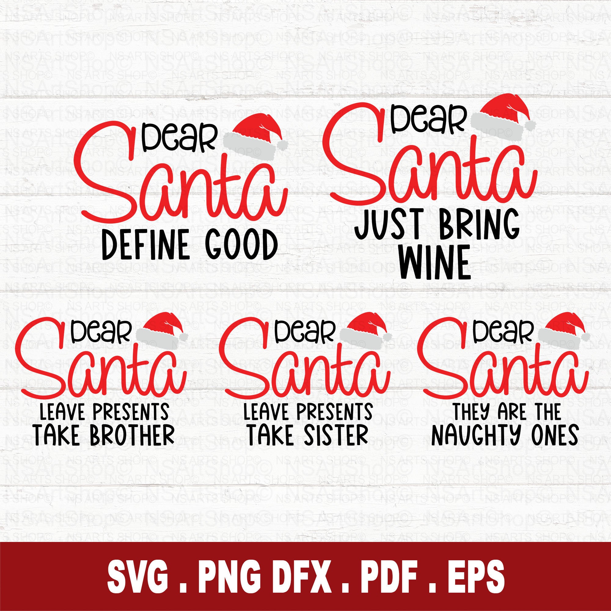 Dear Santa SVG Bundle