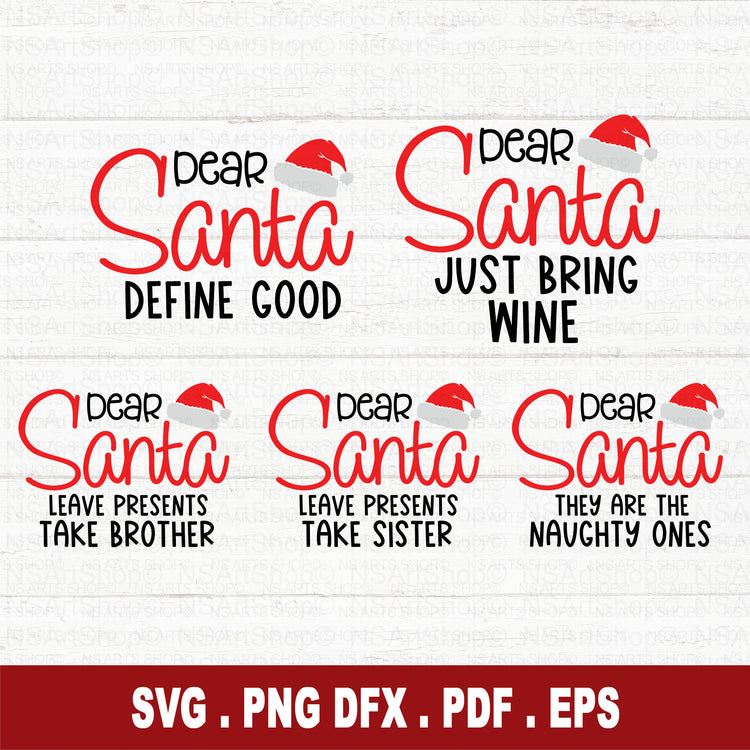 Dear Santa SVG Bundle