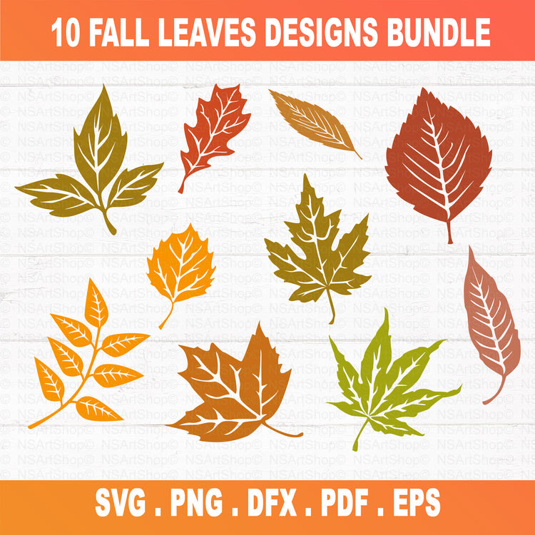 Fall And Autumn leaves SVG Bundle