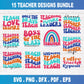 Teacher SVG Bundle Retro