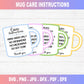 Cup Care Card Instructions Printable SVG