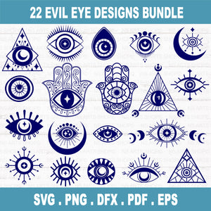 Evil Eye Hamsa SVG Bundle