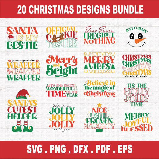 Christmas SVG Bundle Retro