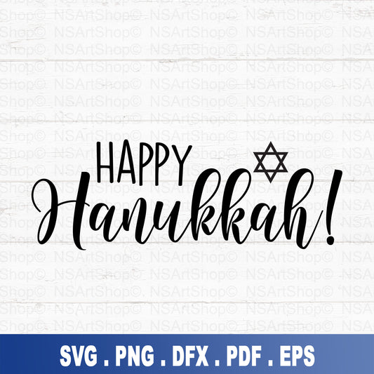 Happy Hanukkah SVG