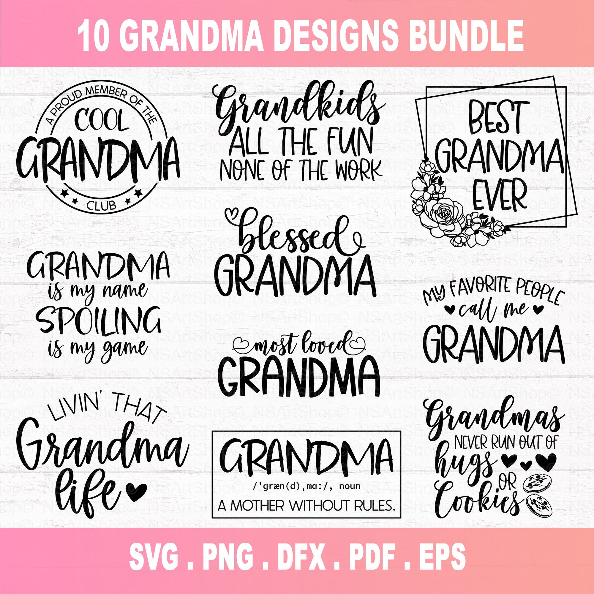 Grandma SVG Bundle