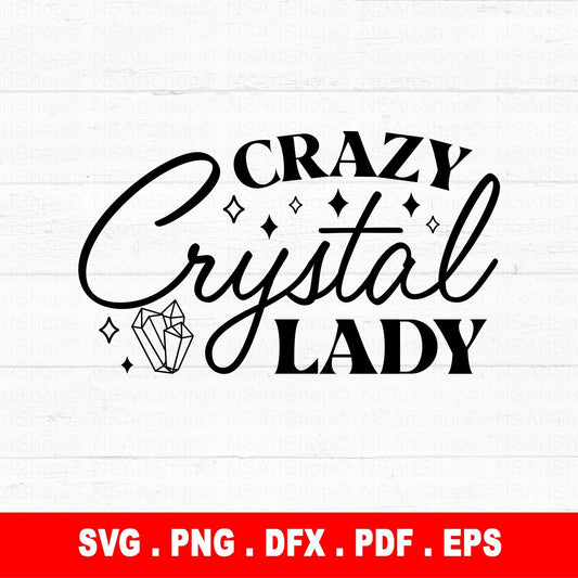 Crazy Crystal Lady SVG