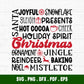 This Christmas SVG bundle has a bunch of red and green quotes. It's a retro-style celebration.