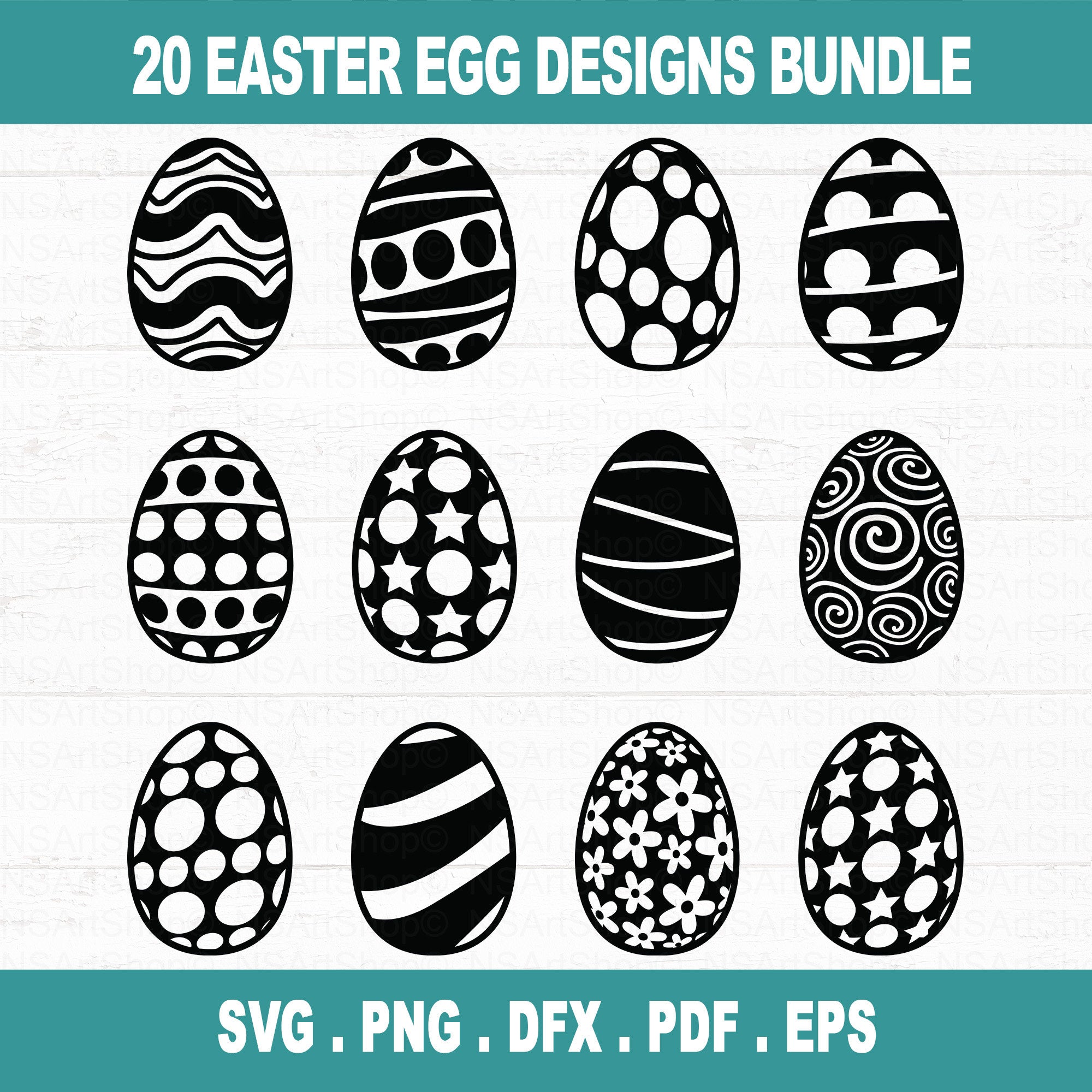 Easter Egg SVG Bundle