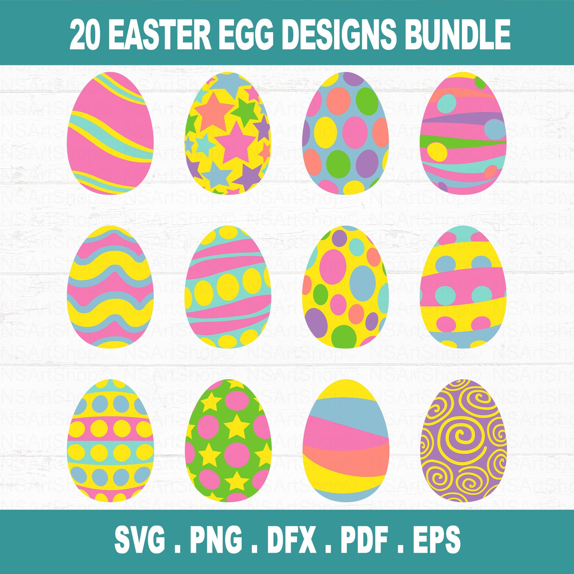 Easter Eggs SVG Bundle