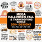 Halloween, Thanksgiving and Fall Mega SVG Bundle