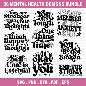 Mental Health SVG Bundle