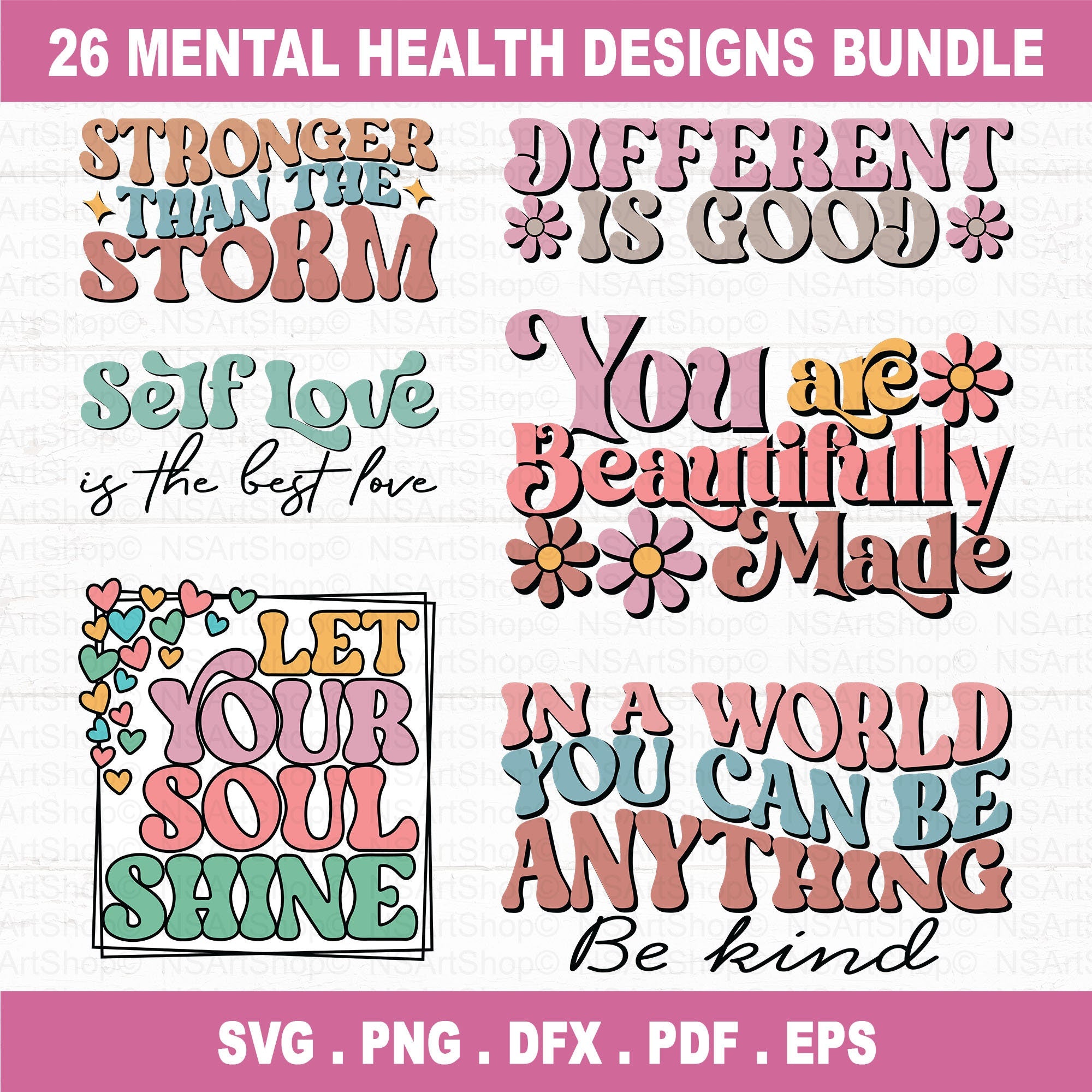 Mental Health SVG Bundle