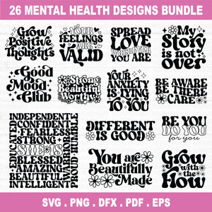 Mental Health SVG Bundle