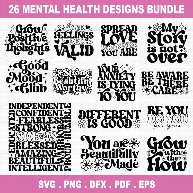 Mental Health SVG Bundle