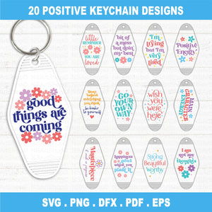 mental health quotes svg bundle foe motel keychain retro style