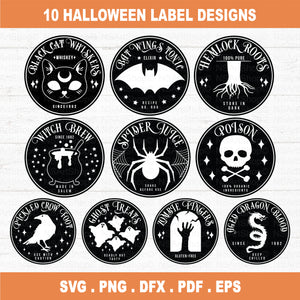 Halloween Potion Labels SVG Bundle