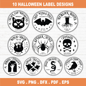 Halloween Potion Labels SVG Bundle