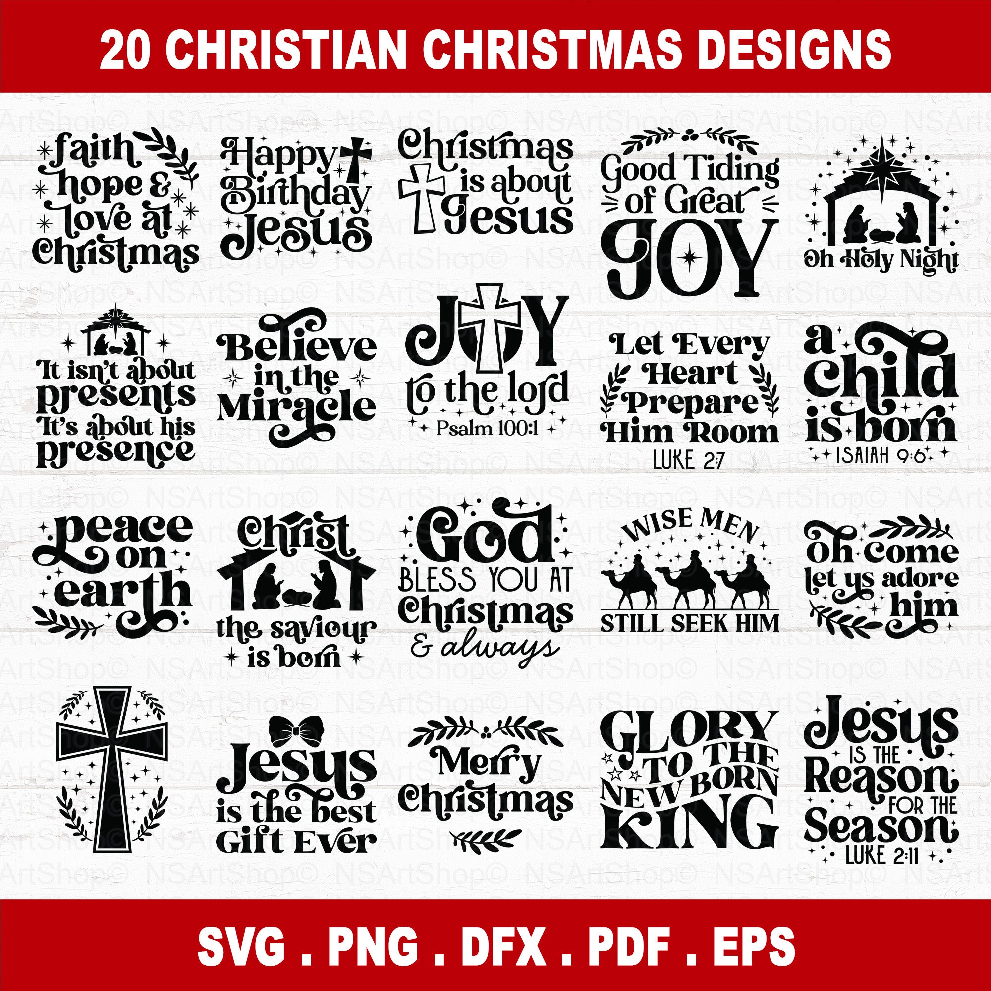 Christian Christmas SVG Bundle