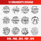 Christmas Ornament SVG Bundle