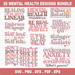 Mental Health SVG Bundle