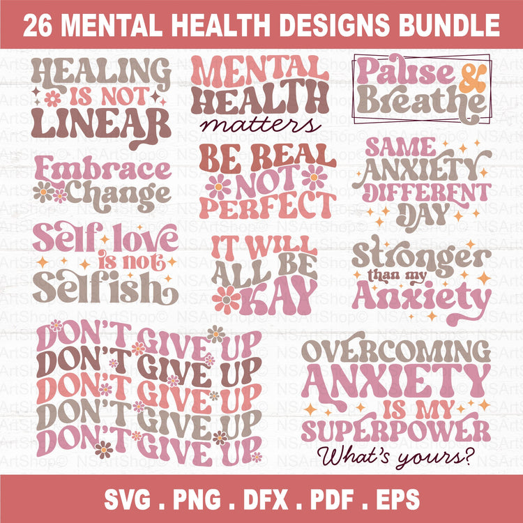 Mental Health SVG Bundle