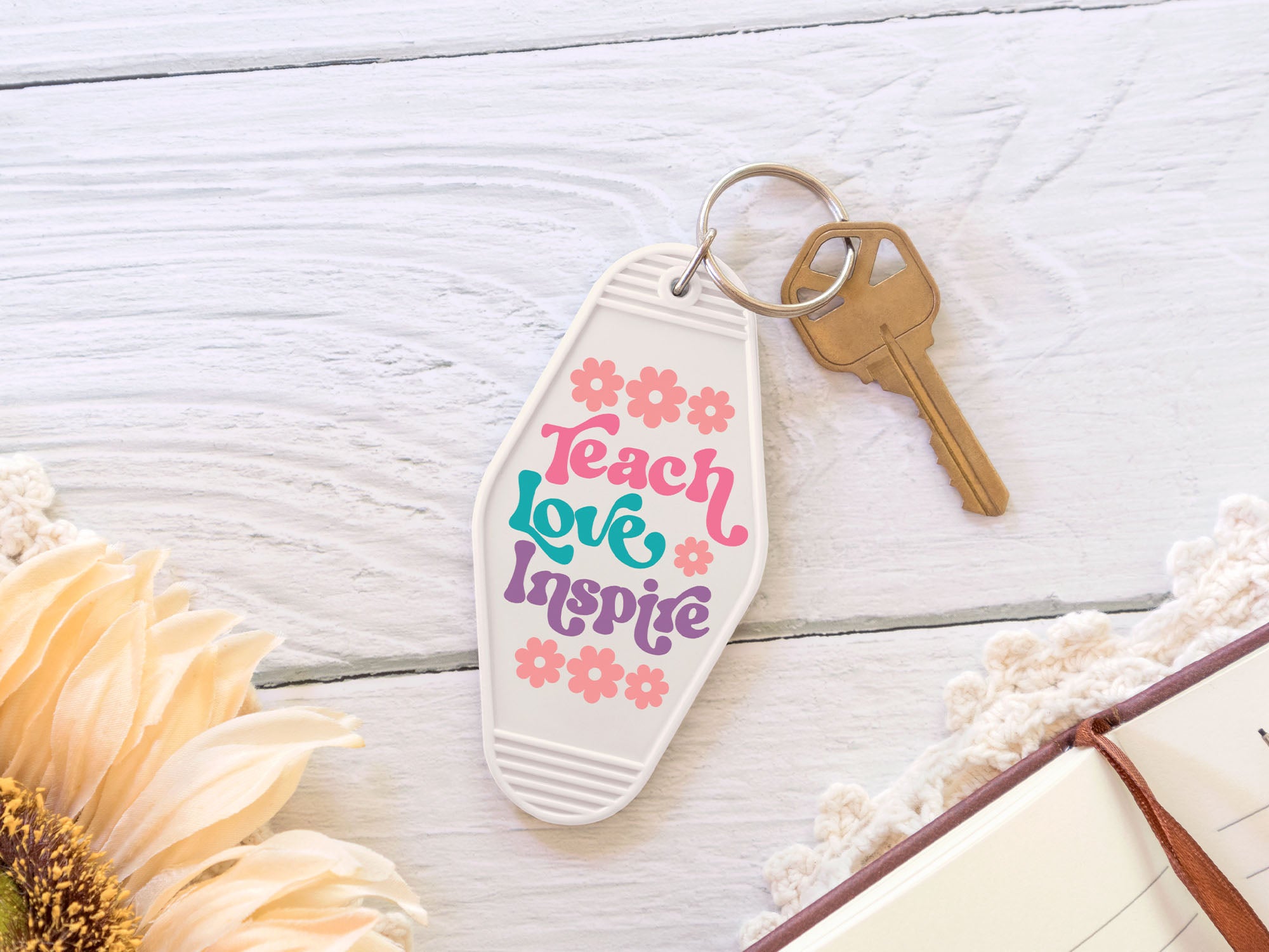 Teacher Motel Keychain SVG Bundle