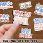 Digital Thank You Stickers PNG Bundle