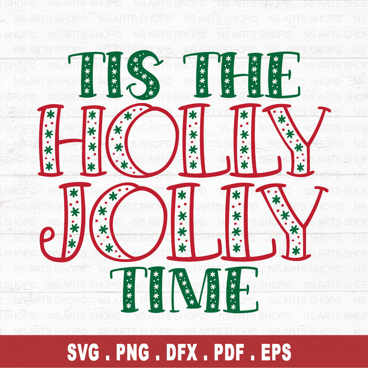 Christmas Holly Jolly SVG