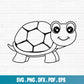 Baby Turtle SVG